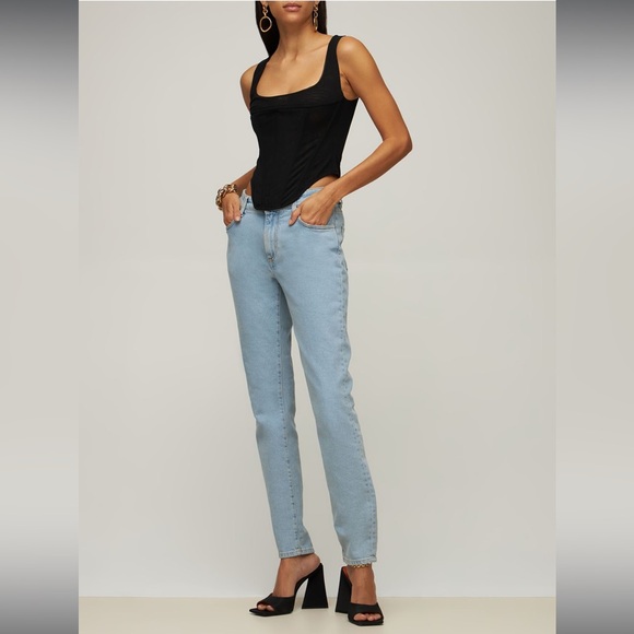 Miaou Campbell Zip back Corset S Black Mesh - Picture 2 of 12